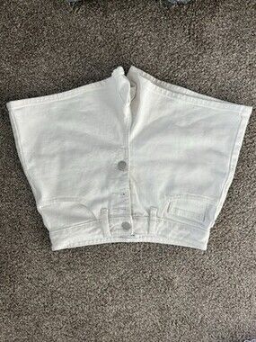 JBD White Denim Cutoff Shorts | High Rise